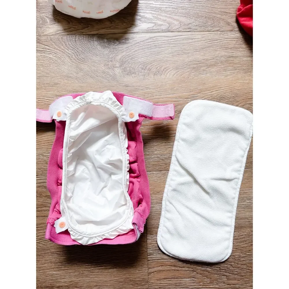 32pc Bulk lot small Gdiaper cloth diaper + inserts bundle